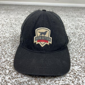 Irish Setter Hat Cap Snap Back Mens One Size Black Mesh Trucker Dog Red Wing