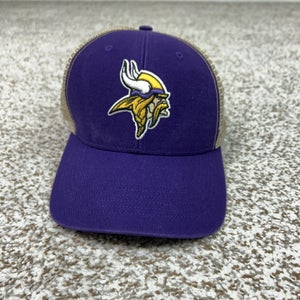 Minnesota Vikings Hat Cap Snap Back Mens One Size Purple NFL Football Trucker
