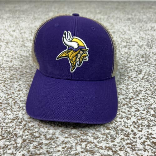 Minnesota Vikings Hat Cap Snap Back Mens One Size Purple NFL Football Trucker