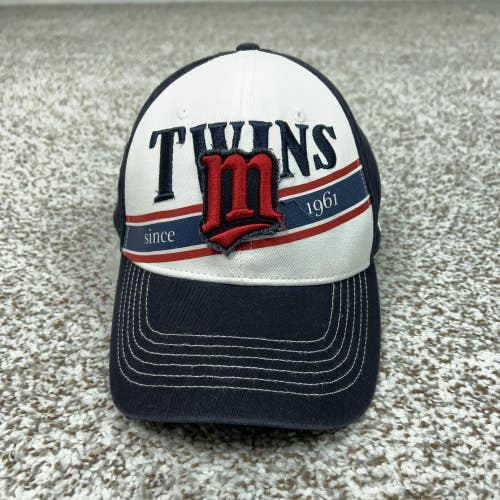 Minnesota Twins Hat Cap Flex Mens Medium Blue MLB Baseball New Era Sports Logo