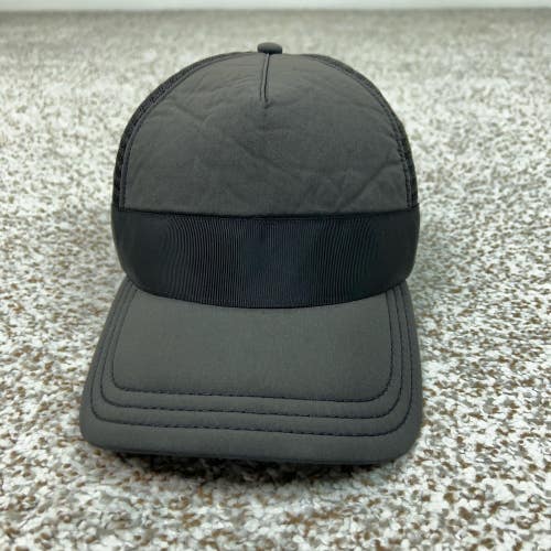 Lululemon Hat Cap Snap Back Mens One Size Gray Trucker Mesh Casual Athletic