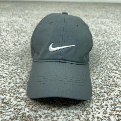 Nike Golf Hat Cap Strap Back Mens One Size Gray Swoosh Athletic Sports Outdoors