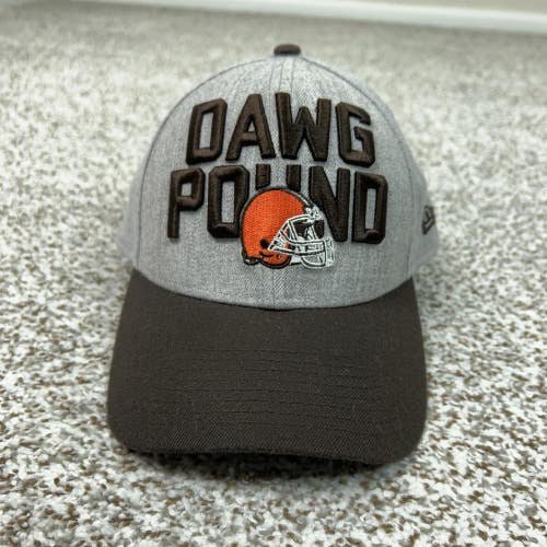 Cleveland Browns Hat Cap Flex Mens Large Gray NFL New Era 39THIRTY Dawg Pound