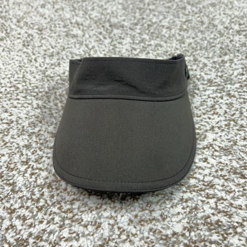 Lululemon Hat Cap Visor Womens Adjustable Gray Lightweight Running Logo Athletic