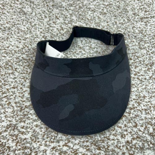 Lululemon Hat Cap Visor Womens One Size Black Camo Running Adjustable Athletic