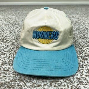 Barstool Sports Nooners Hat Cap Snap Back Mens One Size Blue Cream Dad Baseball