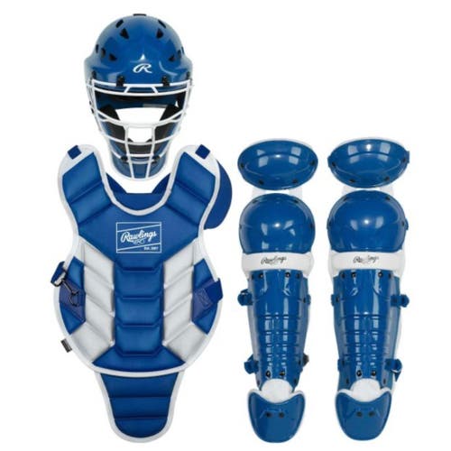 Rawlings Player 3 Junior Catcher Set - 9U - Royal/White (New)