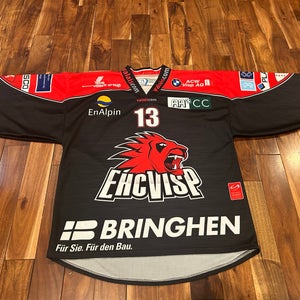 EHC Visp game worn Swiss league large jersey