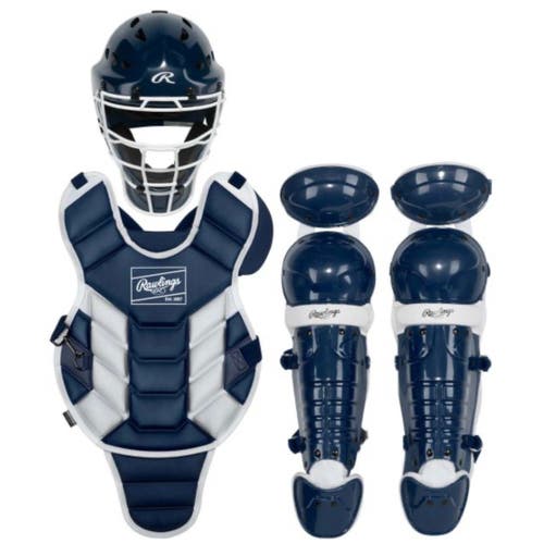 Rawlings Player 3 Youth Catcher Set - 12U - Navy/White (New)