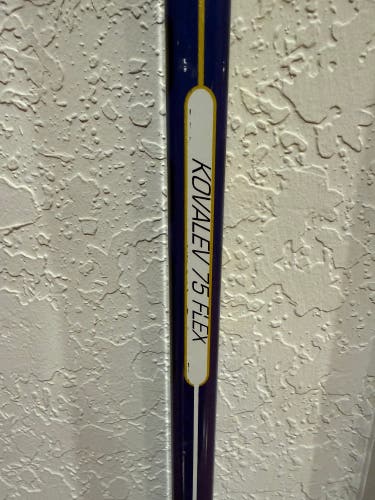 Kovalev Senior Left Hand Hockey Stick Heel Pattern 75 Flex Pro Stock (Used)