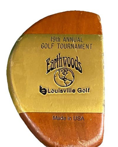 Louisville Golf Earthwoods Mallet Putter 19th Annual Civitan Logo 35 RH HC Sweet