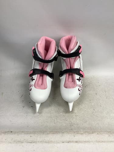 Used ULTRA ICE GIRLS SOFTBOOT SKATE Girls Softboot Skate Pink And White Adjustable 11851-S000042228