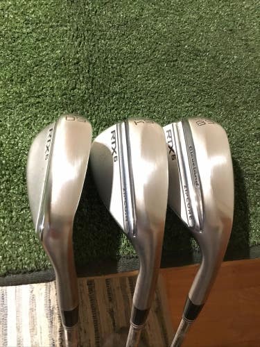 Cleveland RTX 6 Zipcore Mid Wedge Set (GW, SW, LW) Wedge Flex Spinner Tour Steel