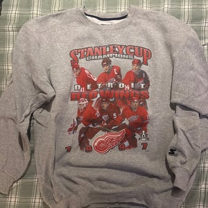 Vintage Detroit red wings 1997 Stanley cup champions starter sweater