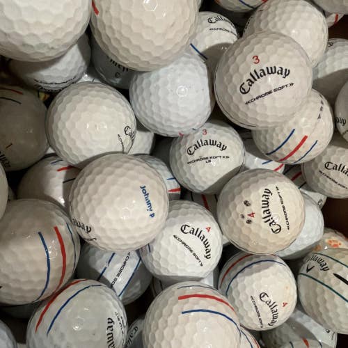100 Callaway Chrome Soft Triple Track Golf Balls 3A