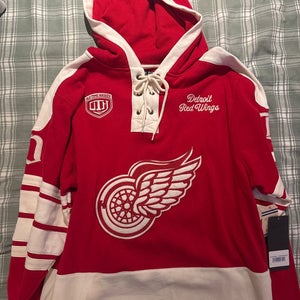 Detroit red wings old Time hockey lace up sweater