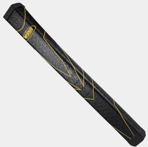 Winn Savior Pistol Lite Putter Grip (Standard, Black/Yellow, WSP-BY) NEW