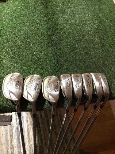 Adams Ladies Idea A3OS Hybrids/Irons Set (4H-5H-6H-7-PW-SW) Graphite 55g Shafts