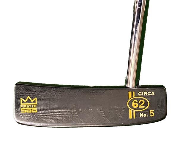 Scotty Cameron Circa 62 5 1st Of 500 Putter Hand Crafted Black Leather Stitch HC