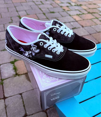 Vans Disney 100th Anniversary Black White Mickey Mouse Men's Size 9.5 Wmns Sz 8