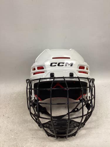Used CCM TACKS 70 JR Helmet Cage Combo White SM 11851-S000042152