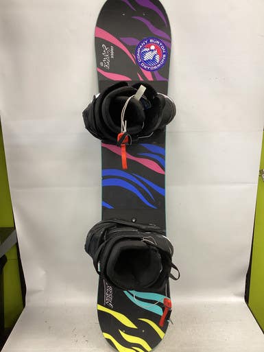 Used Burton CHOPPER SAFARI Boys Board/Binding w/ Clip In size 