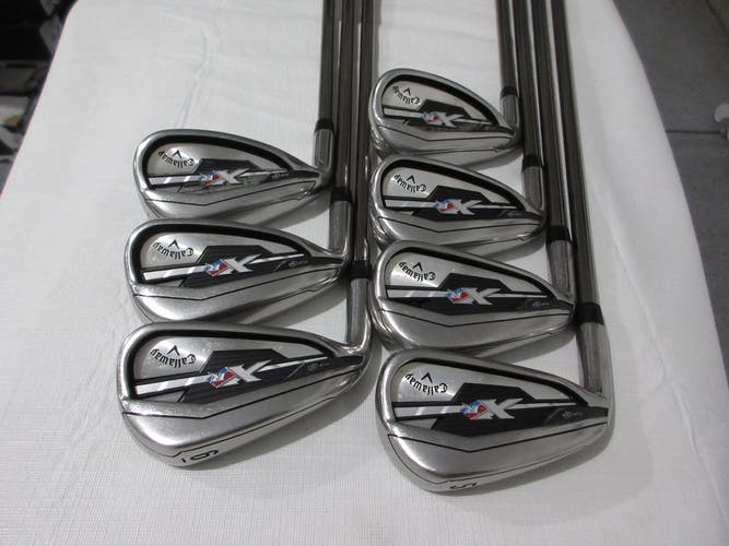 Left-Handed Callaway XR Iron Set - 5-AW - Regular Graphite +1.5" Long 2* Upright