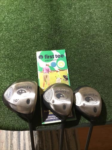 Callaway Ladies Big Bertha Hawkeye VFT Ti. Woods Set D, 3W, 5W Gems 50 Graphite