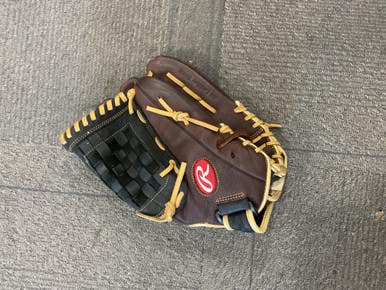 Used Rawlings RBG36BC BB/SB Glove RH Throw Brown 12 1/2" 11614-S000228790