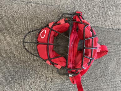 Used Evoshield WINDPACT Umpire Mask Red 11614-S000228756