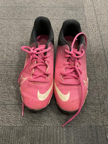Used Nike SOFTBALL CLEATS BB/SB Cleats Pink Junior 03.5 11614-S000228739