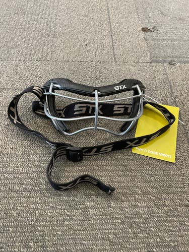 Used STX FOCUS-S GOGGLE Lacrosse Facial Protect Black Senior 11614-S000228734