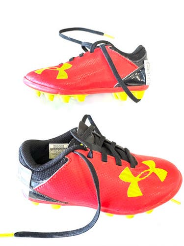 Used Under Armour Soccer Cleats Red Youth 09.0 11860-C000303318