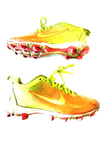 Used Nike UK BB/SB Cleats Orange Youth 13.0 11860-C000303317