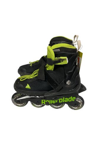 Used Rollerblade ADJUSTABLE Junior Roller Quad Skates Black Adjustable 11847-S000032194