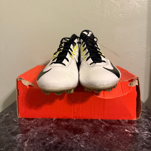 Nike Vapor Carbon Elite 2014 TD PROMO SAMPLE Cleats Men\'s Size 13.5 White/Black New Mens Nike Vapor Carbon Elite 2014 2.0 TD Low Football  main image 3
