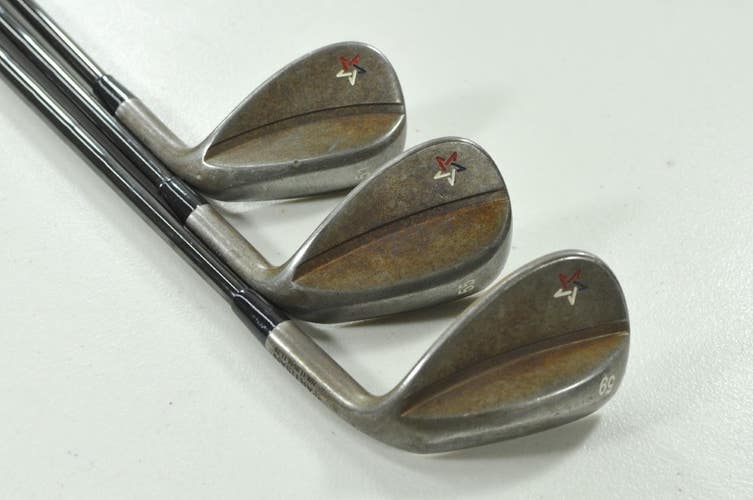 Artisan Forged Raw 51*, 55*, 59* Wedge Set RH KBS $-Taper Lite 100 Steel #209051