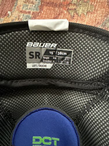 Senior Bauer Vapor Flylite 15" Shin Pads (New)