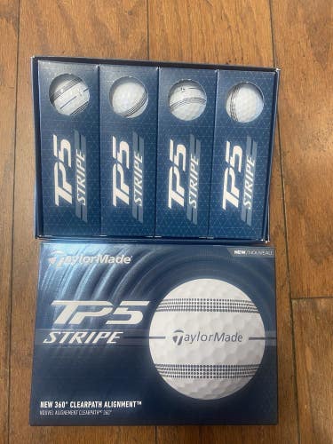 2 Dozen TP5 Stripe White 5 Piece Golf Balls