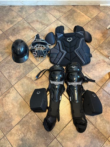 Black EvoShield Catcher's Set (New)