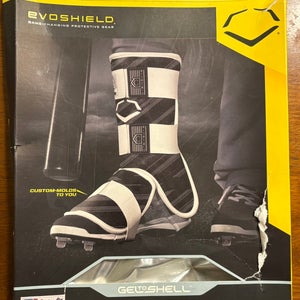 Black Senior EvoShield Leg guard Shin Guards (New)