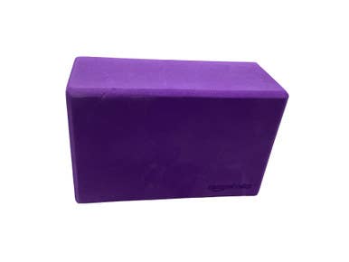 Used AMAZON BASICS PURPLE YOGA BLOCK Yoga Block Purple 11347-S000262186