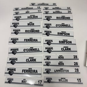 Manchester Monarchs Locker Room Nameplates (Group#5)