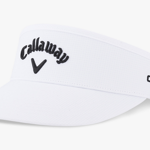 NEW 2025 Callaway Golf High Crown Tour Authentic White Adjustable Golf Visor