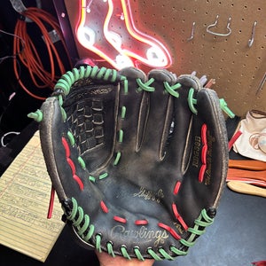 Rawlings RBG39B Ken Griffey Jr. Baseball Glove (Conditioned & Relaced in Green/Red)