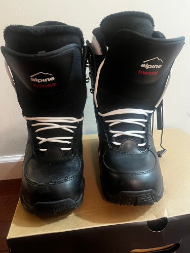 Alpine Swiss Men's Size M 9.0 (W 10.0) Snowboard Boots