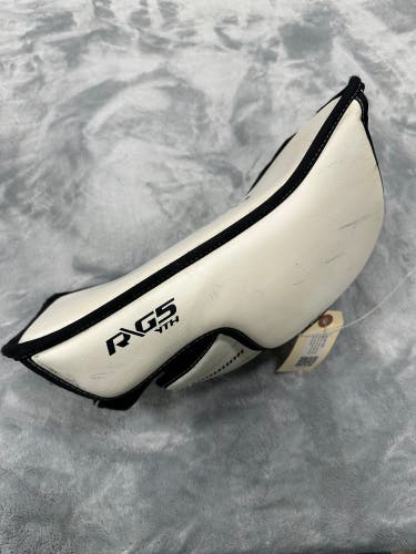 White Youth Warrior Ritual G5 Regular Goalie Blocker (Used)