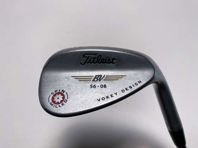 Titleist Vokey Spin Milled Chrome 2009 Sand Wedge SW 56* 8 Bounce Wedge Mens RH