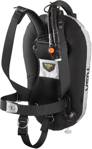 Tusa T-Wing Scuba Dive Tech BC BCD, Aluminum Harness, Back Inflate (BC-0502B-GR)