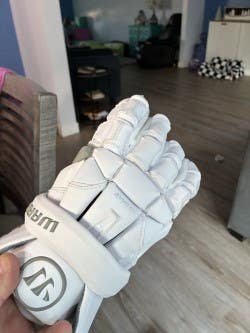 Warrior EVO QX Lacrosse Gloves Medium (New)
